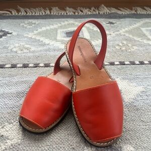 Avarca Leather Slingback Sandals - Made in Spain